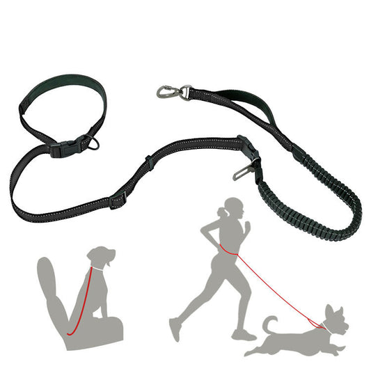 6 In 1 Hands-Free Reflective Dog Leash